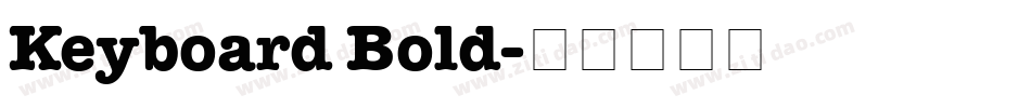 Keyboard Bold字体转换
